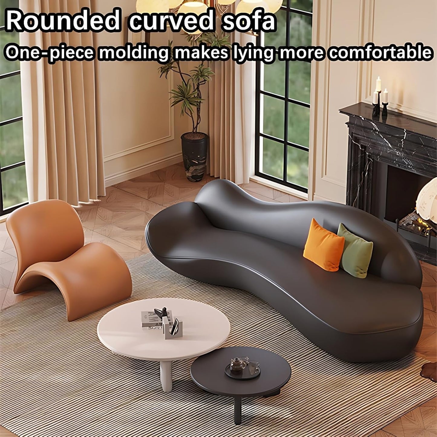 Aihm-Lon Commercial Grade Sofa Set with Table and Chair for Office Lounge Area 67"-110"