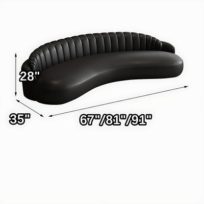 Aihm-Lon Commercial Use Black Sectional Sofa Set with Coffee Table and Chair 67"-91"