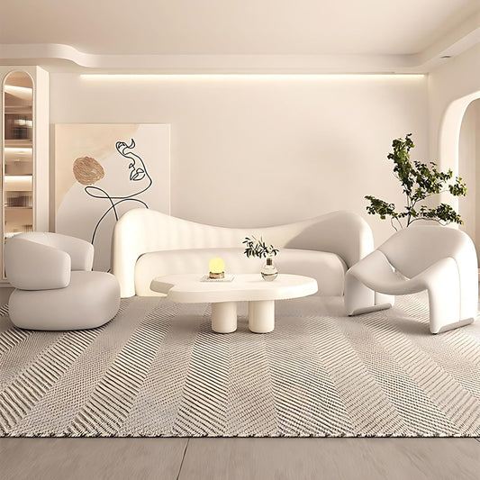 Aihm-LonCommercial Grade Sectional Sofa Set with Coffee Table and Chair 61"-94"