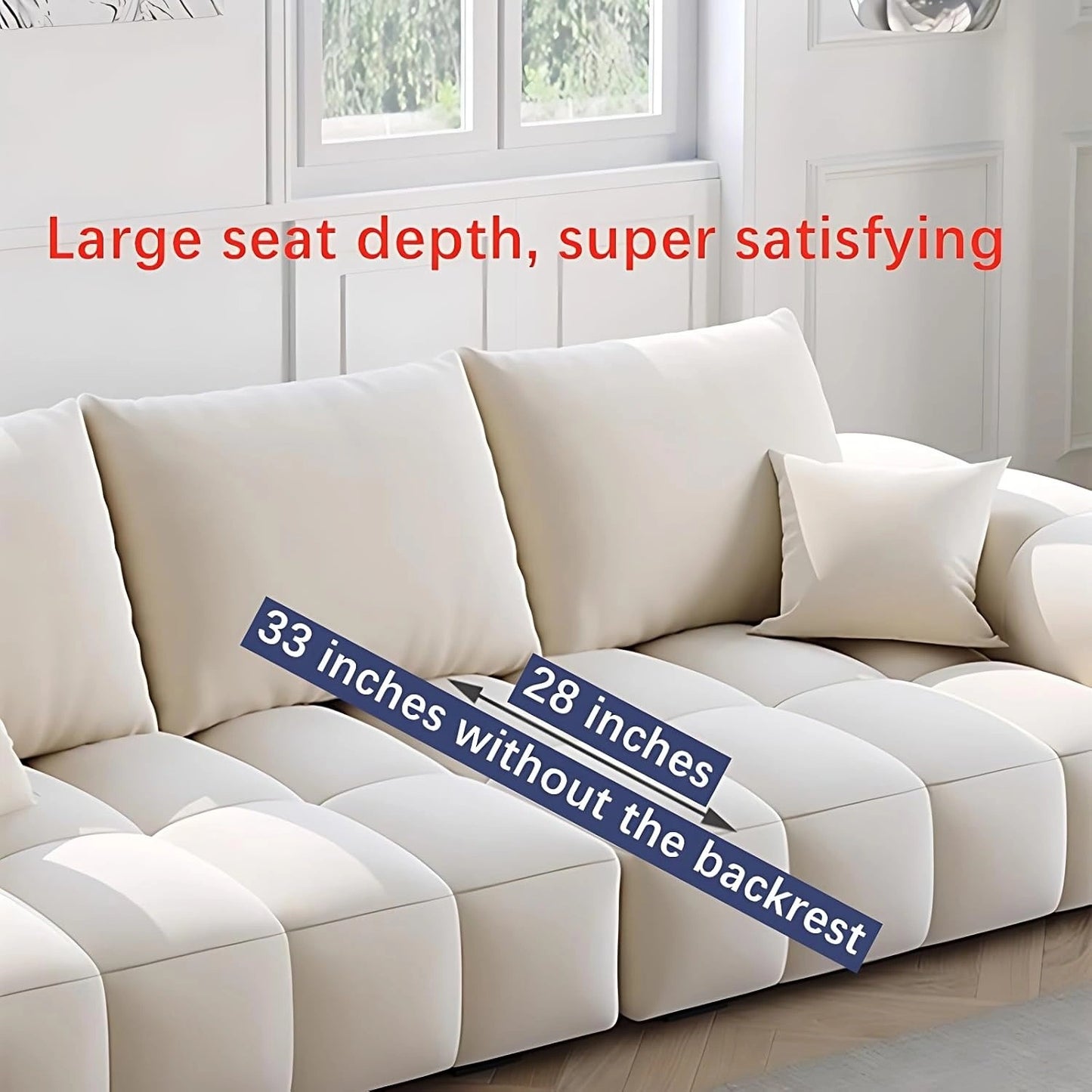 Aihm-Lon Commercial Sectional Sofa Set with Coffee Table 79"-142"