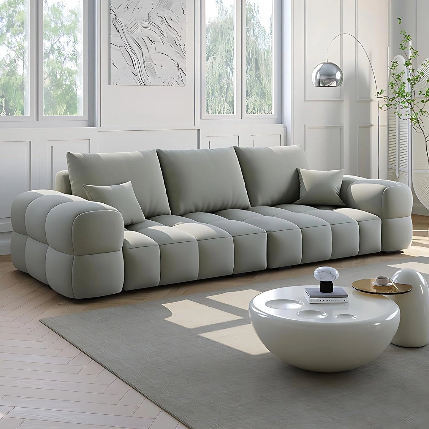 Aihm-Lon Commercial Grade Sofa Set with Coffee Table 79"-142"