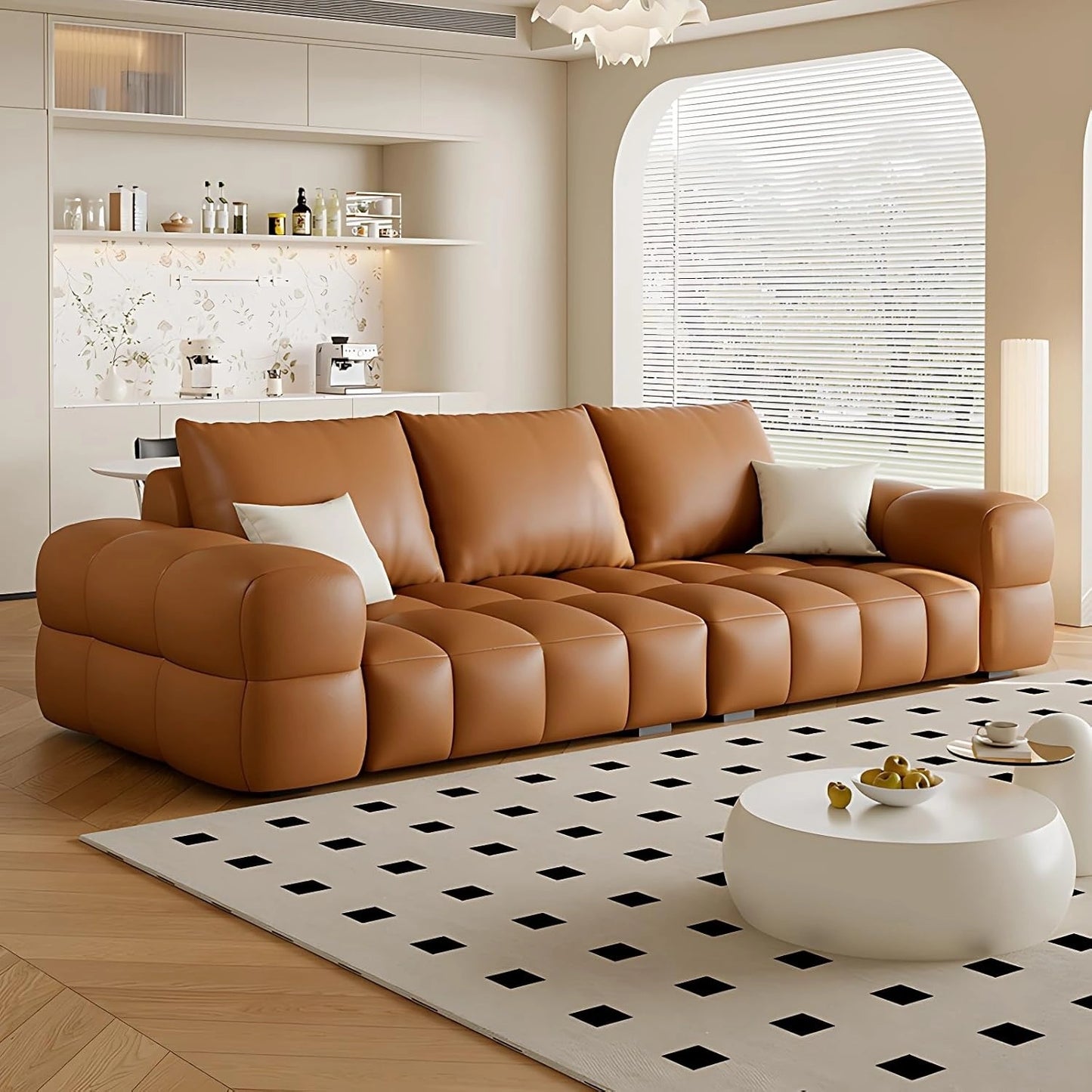 Aihm-Lon Commercial Sectional Sofa Set with Coffee Table 79"-142"