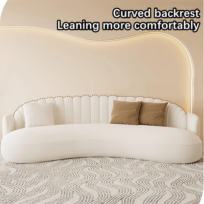 Aihm-Lon Commercial Curved Design Sofa Set with Table and Chair for Lounge Area 67"-91"