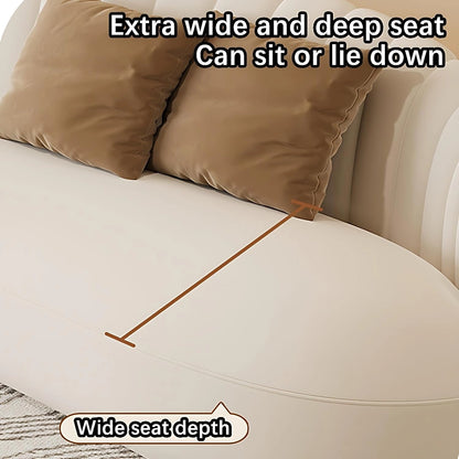 Aihm-Lon Commercial Curved Design Sofa Set with Table and Chair for Lounge Area 67"-91"