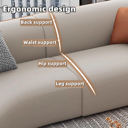 Aihm-Lon Commercial Grade Sofa Set Big Comfy Couch with Table and Chair for Office 67"-157.5"