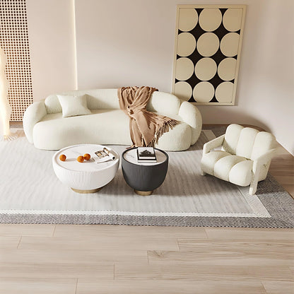 Aihm-Lon Commercial Grade Sofa Set Cloud Couch with Table and Chair 67"-90.6"