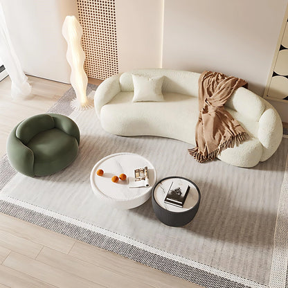 Aihm-Lon Commercial Grade Sofa Set Cloud Couch with Table and Chair 67"-90.6"