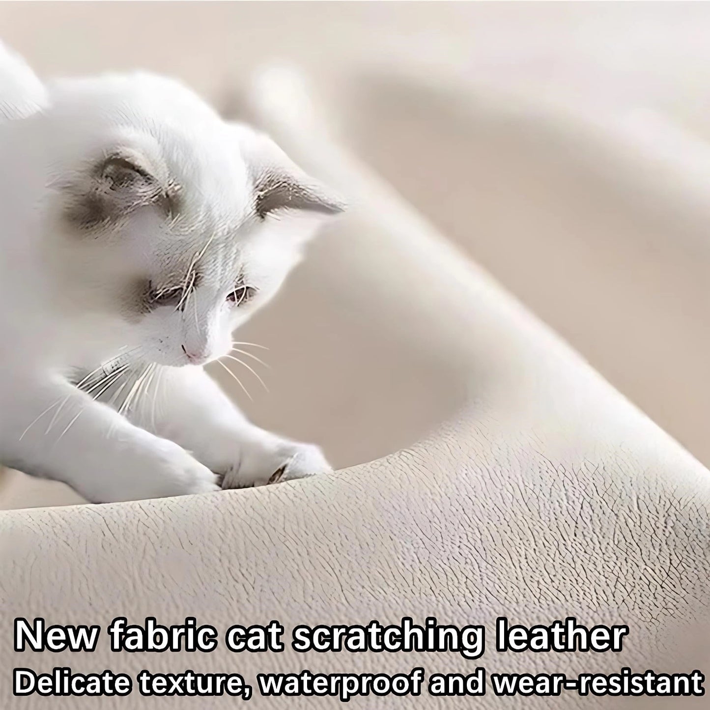 Aihm-Lon Commercial Grade Sectional Sofa Set Cream Couches wih Table and Chair 67" -102"