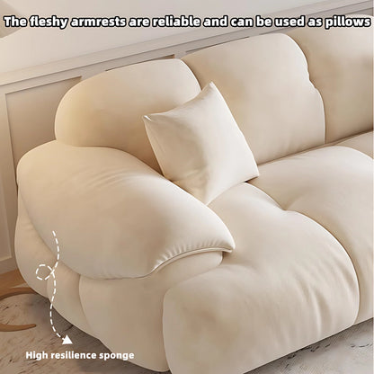 Aihm-Lon Commercial Grade Sofa Set with Footrest and Coffee Table 110.2"