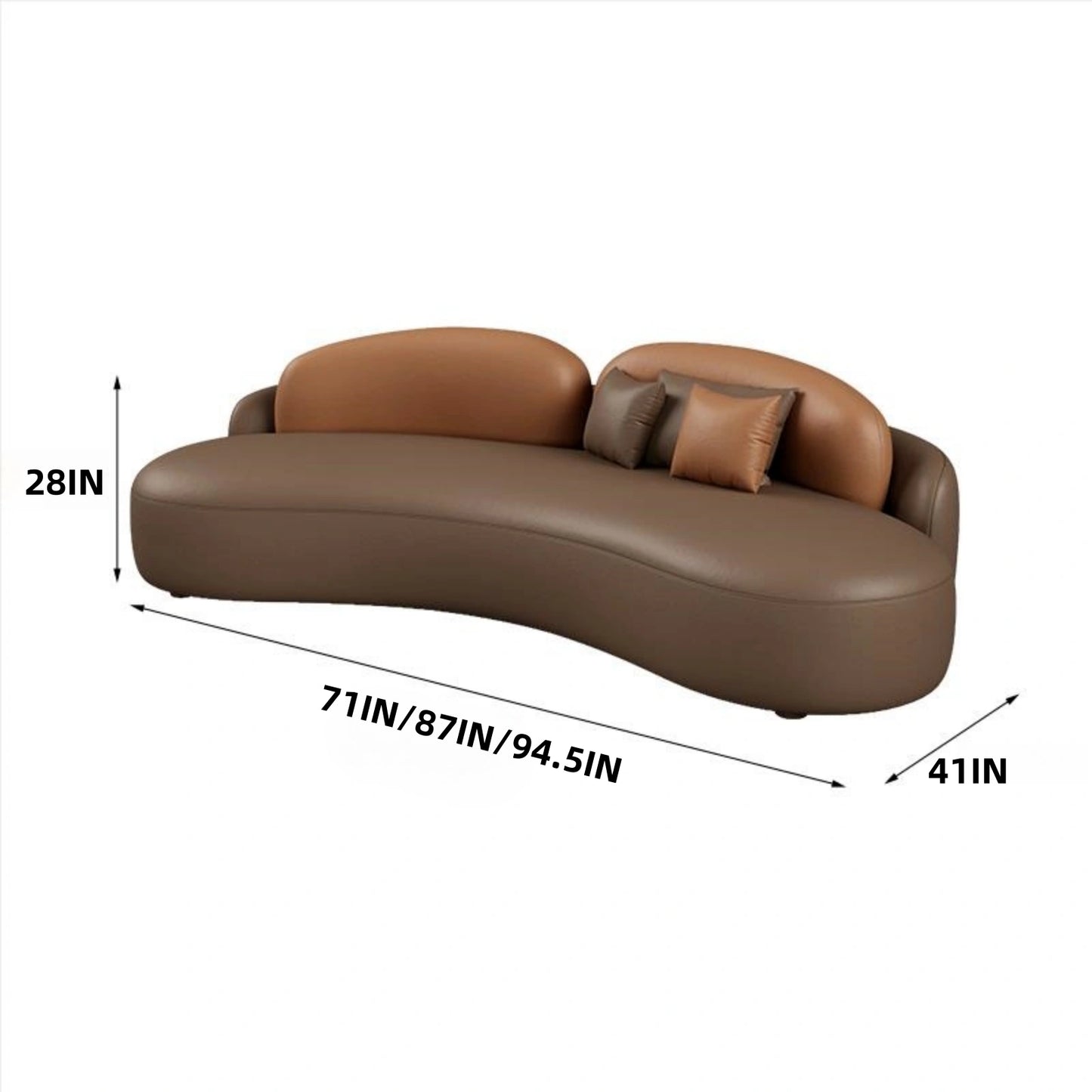 Aihm-Lon Commercial Sofa Set with Coffee Table and Chairs for Hotel Reception Area 71"-94.5"