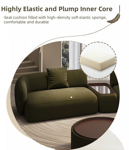 Aihm-Lon Commercial Curved Modular sofa Set Suitable for Small Apartments 127"-155"