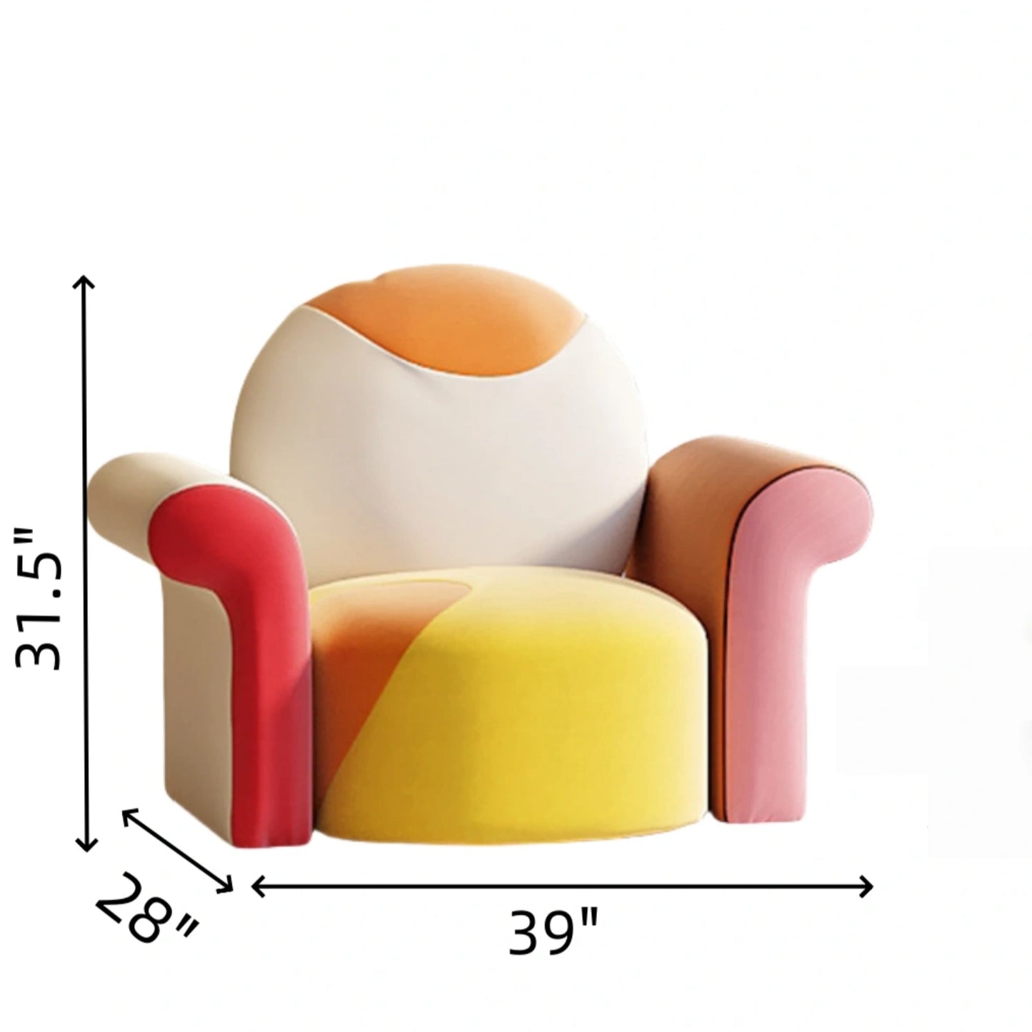 Aihm-Lon Commercial Creative Design Sofa Set with Coffee Table and Chairs 67"-110"