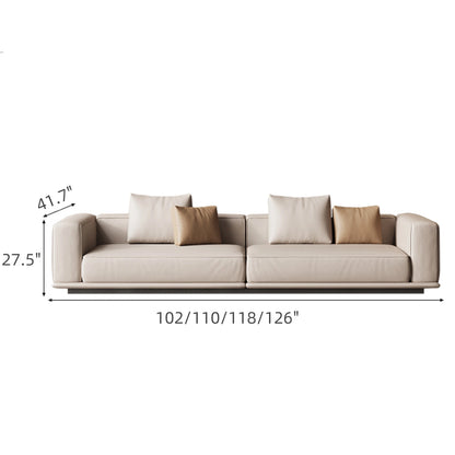 Aihm-Lon Commercial Grade Sofa Modern Horizon Straight Sofa 102"-126"