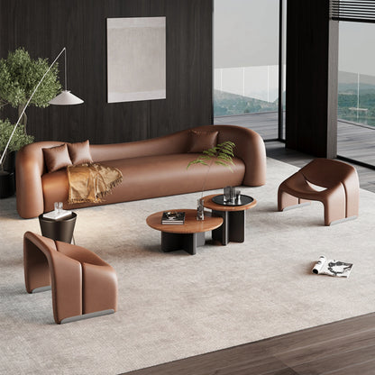 Aihm-Lon Commercial Curved Sofa Set with Table and Chair for Office Area Small Space 67"-94.5"