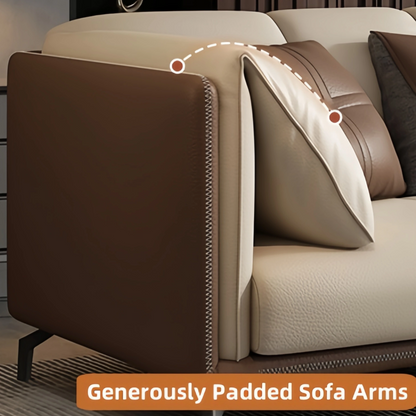 Aihm-Lon Commercial Grade Leather Sofa Set with Table and Chair 67"-120"