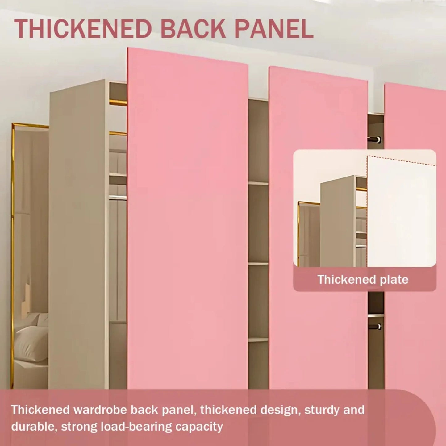 Aihm-Lon Wardrobe with Plenty Storage Space Armoires 55"-79"