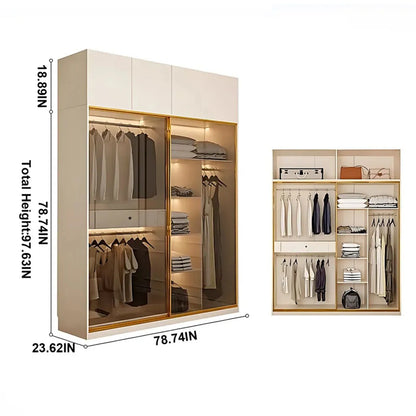 Aihm-Lon Wardrobe with Plenty Storage Space Armoires 55"-79"