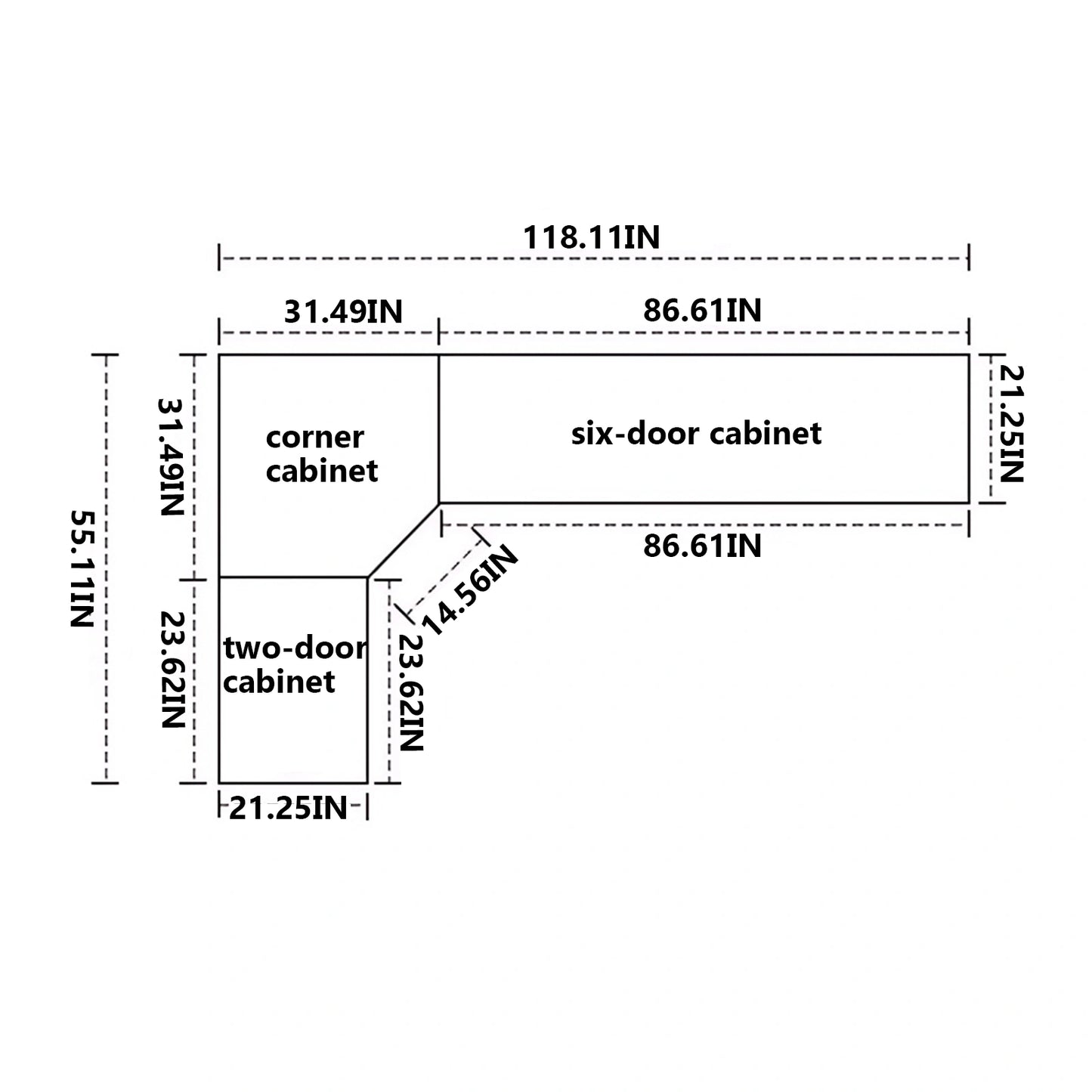 Aihm-Lon Black Wardrobes with Grey Glass Door with Storage Rack  79"-126"