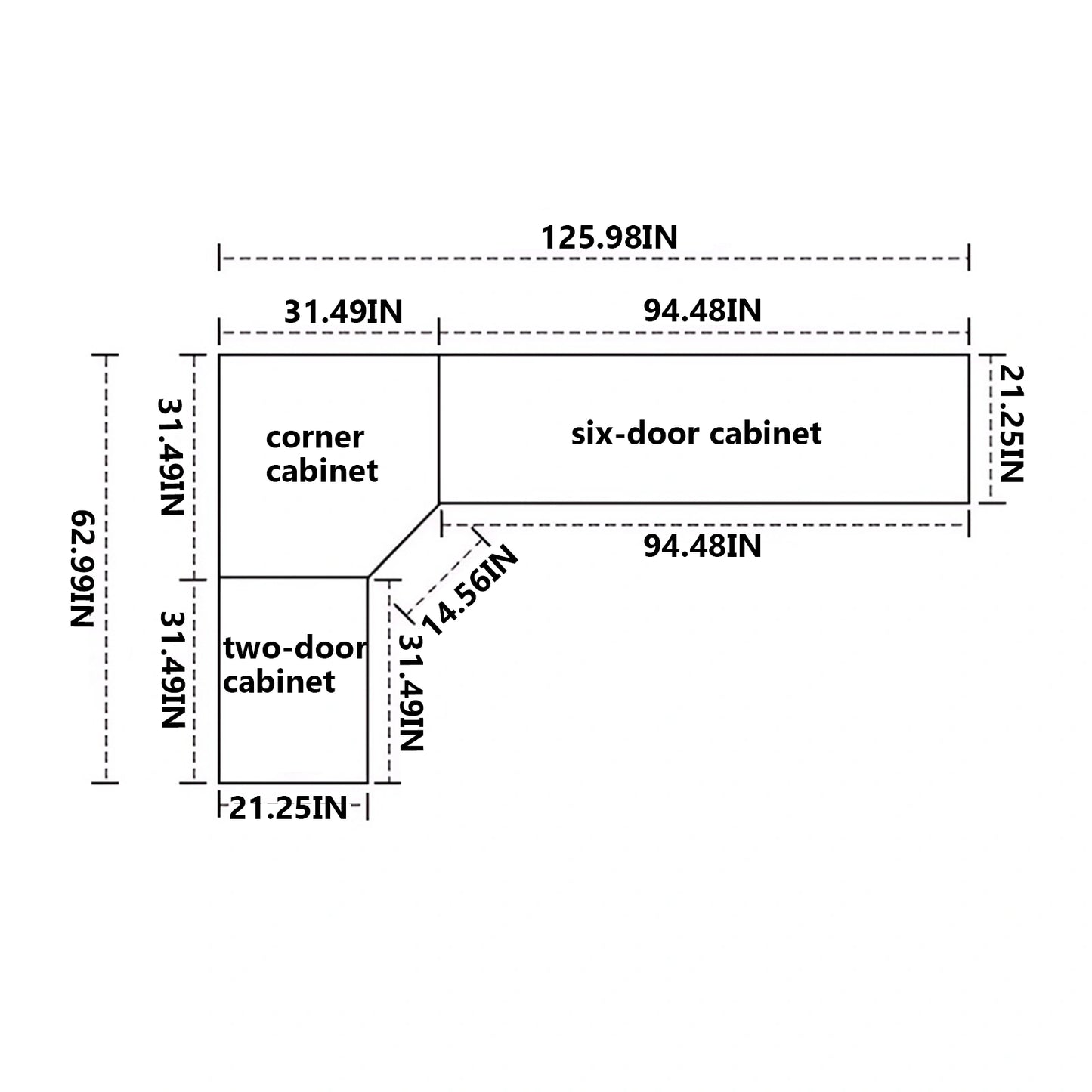 Aihm-Lon Black Wardrobes with Grey Glass Door with Storage Rack  79"-126"