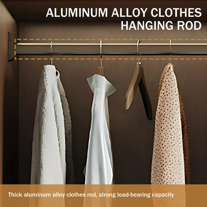 Aihm-Lon Wardrobe with Transparent Glass Doors and Divided Storage Compartments 75"-95"