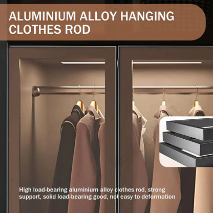 Aihm-Lon Wardrobes with Luxurious and Spacious Storage and Adjustable Partitions 63"-94"