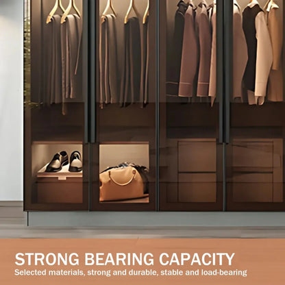 Aihm-Lon Wardrobes with Luxurious and Spacious Storage and Adjustable Partitions 63"-94"
