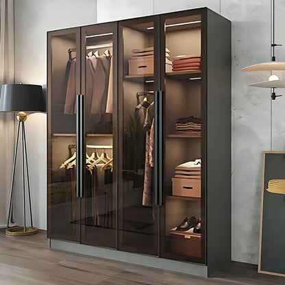 Aihm-Lon Wardrobes with Luxurious and Spacious Storage and Adjustable Partitions 63"-94"