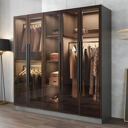 Aihm-Lon Wardrobes with Luxurious and Spacious Storage and Adjustable Partitions 63"-94"
