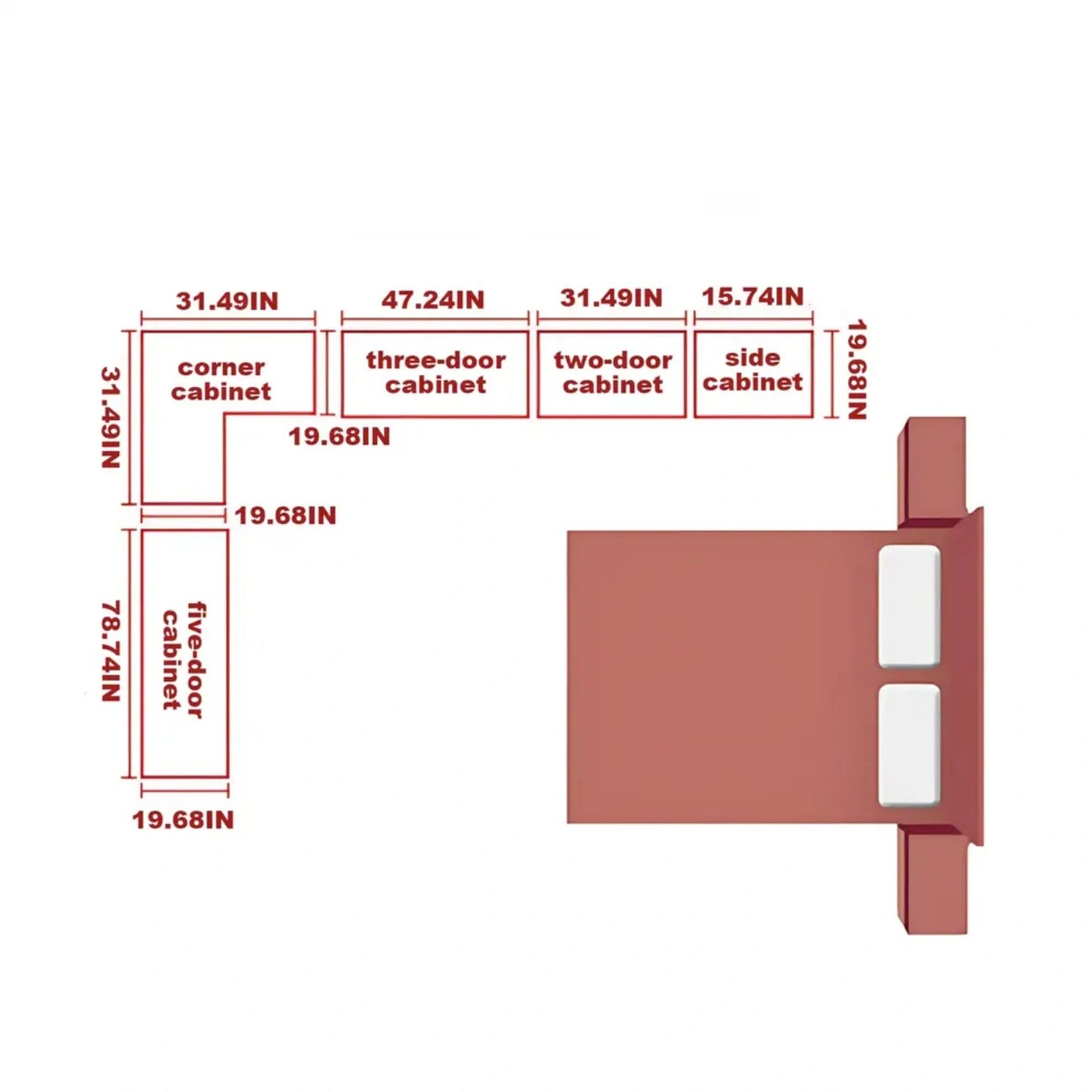 Aihm-Lon Wardrobes with Luxurious and Spacious Storage and Adjustable Partitions 63"-94"