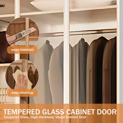 Aihm-Lon Wardrobes with Aluminum Alloy Door Frames Customizable 55"-94"