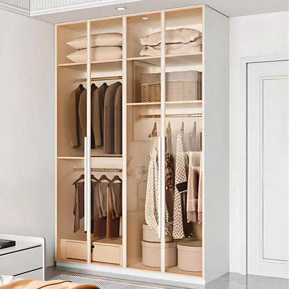 Aihm-Lon Wardrobes with Aluminum Alloy Door Frames Customizable 55"-94"