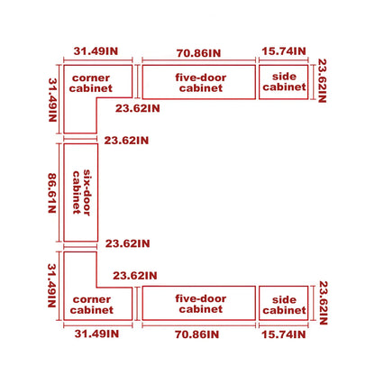 Aihm-Lon Wardrobes with Aluminum Alloy Door Frames Customizable 55"-94"
