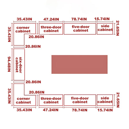 Aihm-Lon Wardrobe with Storage Design Metal Handle and Intelligent Lighting 63"-94"