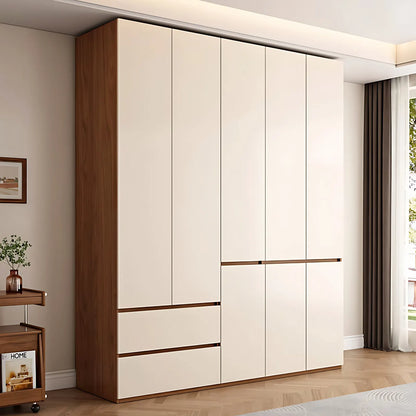 Aihm-Lon Wooden Wardrobe with Multiple Storage Spaces 63"-94"