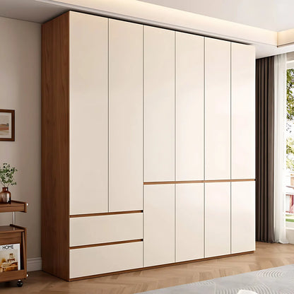 Aihm-Lon Wooden Wardrobe with Multiple Storage Spaces 63"-94"