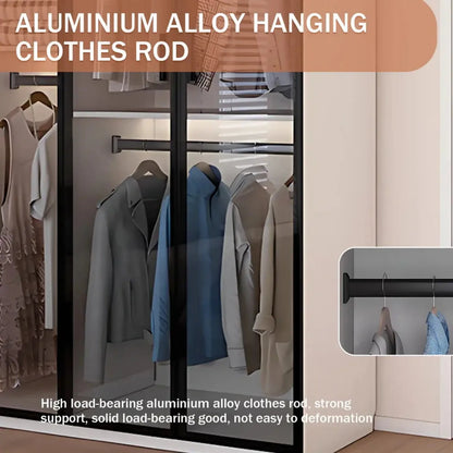 Aihm-Lon Translucent Custom Wardrobe with Smart Lighting and Classification Storage Area 24"-102"
