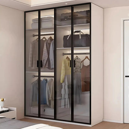 Aihm-Lon Translucent Custom Wardrobe with Smart Lighting and Classification Storage Area 24"-102"