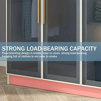 Aihm-Lon Wardrobes with Multi-Layer Storage Function and Smart Auto-Illumination 24"-94"