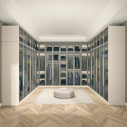 Aihm-Lon Wardrobes with Multi-Layer Storage Function and Smart Auto-Illumination 24"-94"