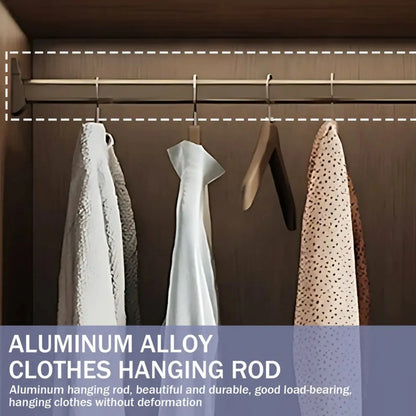 Aihm-Lon Wardrobe with Golden Luxury Door Frame and Glass Design 63"-94"