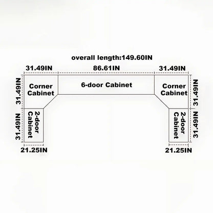 Aihm-Lon Large Wardrobe with Gold Luxury Border Design 24"-94"