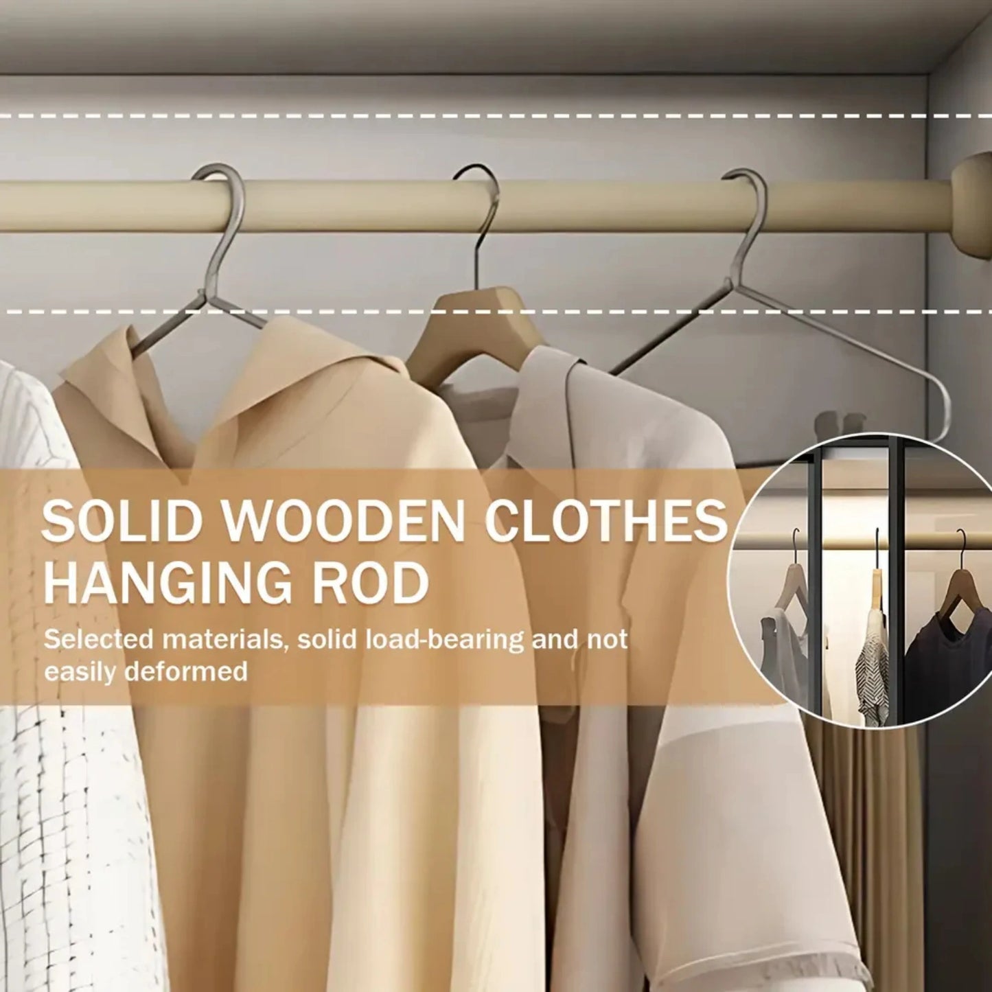 Aihm-Lon Wardrobe with Black Modern Border and Smart Sensor Lighting 23"-94"