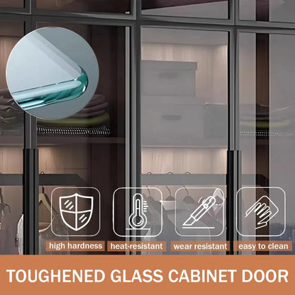 Aihm-Lon Wood Wardrobe with Smart Sensor Lighting 32"-110"