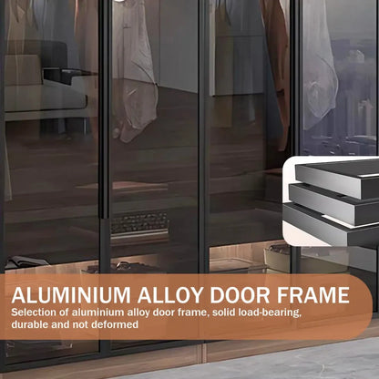 Aihm-Lon Wood Wardrobe with Smart Sensor Lighting 32"-110"