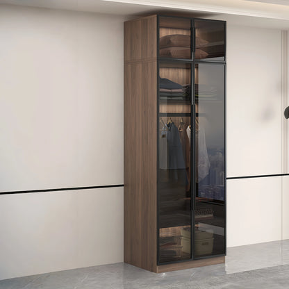 Aihm-Lon Wood Wardrobe with Smart Sensor Lighting 32"-110"