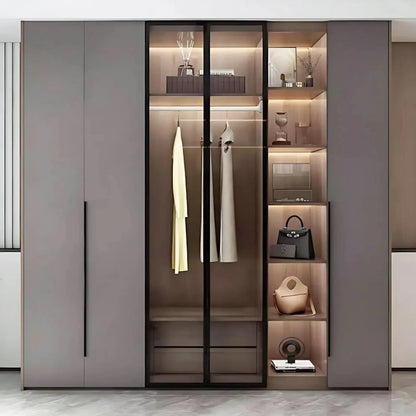 Aihm-Lon Wardrobe with Translucent Exterior Design 47"-94"