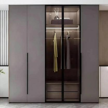 Aihm-Lon Wardrobe with Translucent Exterior Design 47"-94"