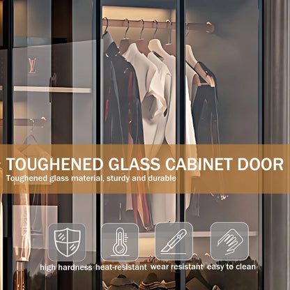 Aihm-Lon Wardrobes with Unique American Color Tone Silent Rail Armoires 75"-94"