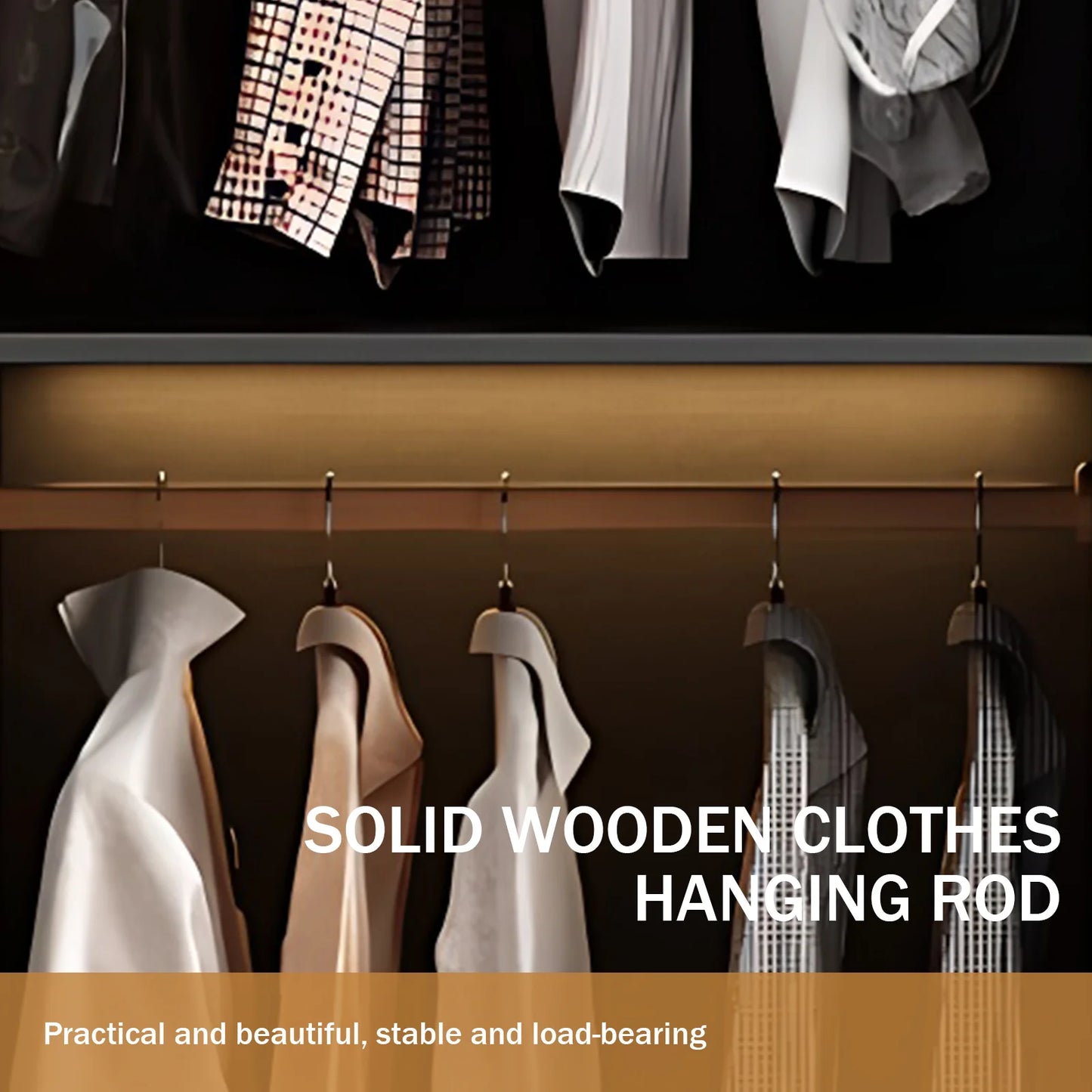 Aihm-Lon Wardrobes with Unique American Color Tone Silent Rail Armoires 75"-94"