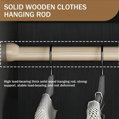 Aihm-Lon Elegant Wardrobe with  LED Lighting and Gold Luxury Frame  24"-94"